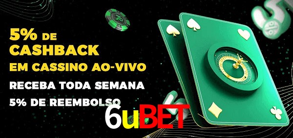 Promoções do cassino ao Vivo 6ubet